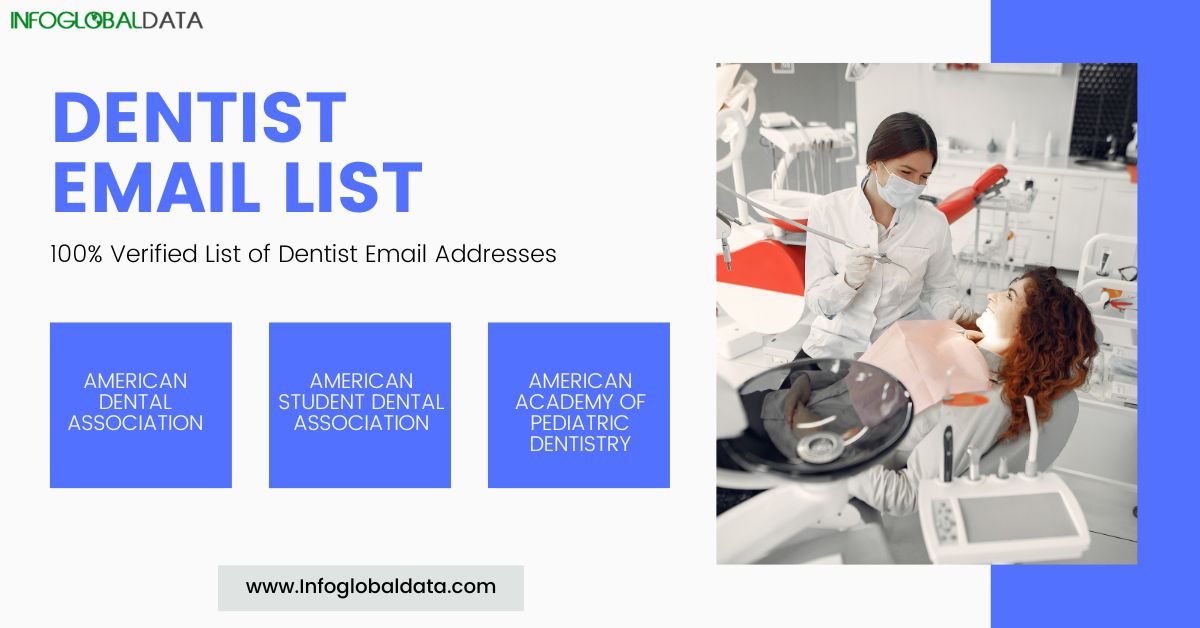 Buy 100% Verified Dentists Email Lists – Infoglobaldata