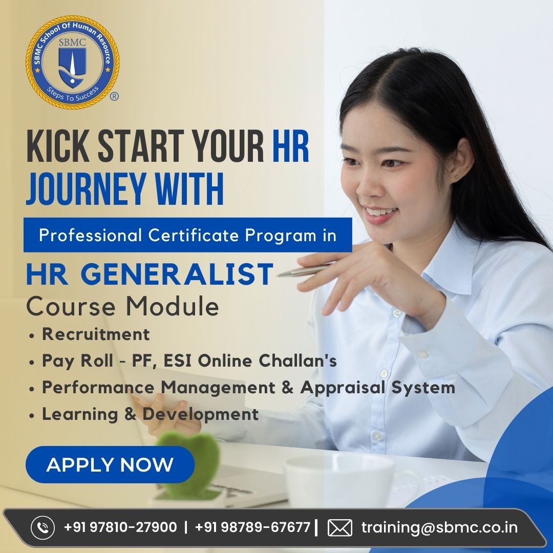 hr generalist course online, Top HR Training center, Payroll training and internship in Chandigarh, HR training institute near me