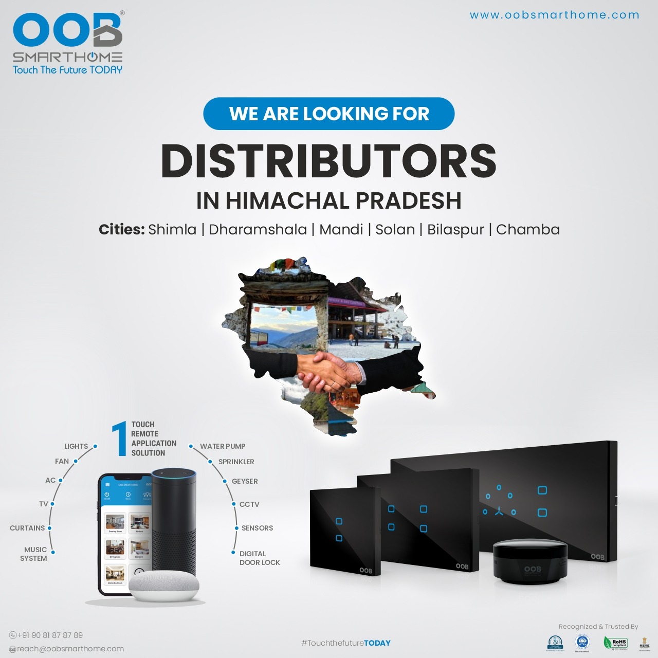 We are looking for distributor #Himachal pradesh #india #smarthome