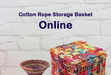 Limit Your Kids’ Hassle- Cotton Rope Storage Basket Online With the Tickle Toe