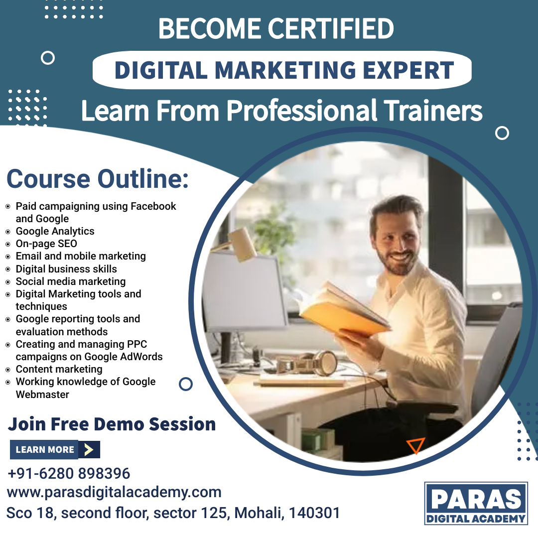 Digital Marketing Coaching in Mohali | Paras Digital Academy