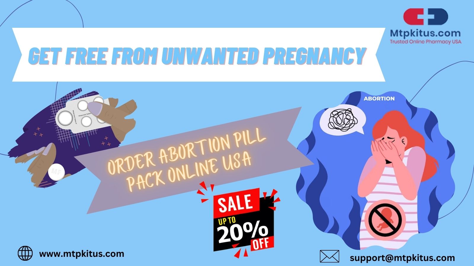 Order Abortion Pill Pack Online USA to get free from Unwanted Pregnancy