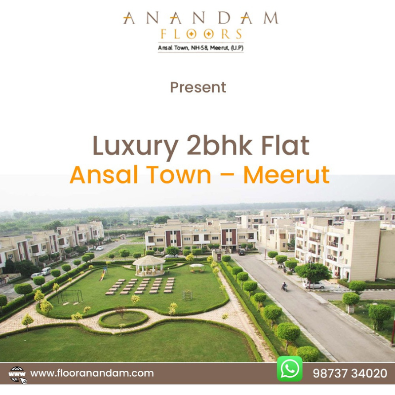2BHK Property/ flats/apartments for sale in Modipuram Meerut – Anandam floors