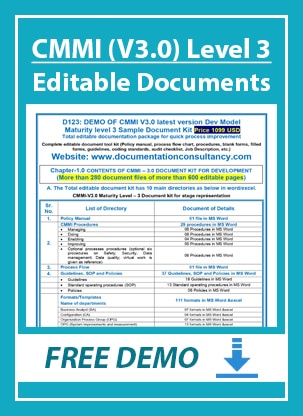 CMMI V3.0 Level 3 Certification Documentation – Complete Toolkit Available