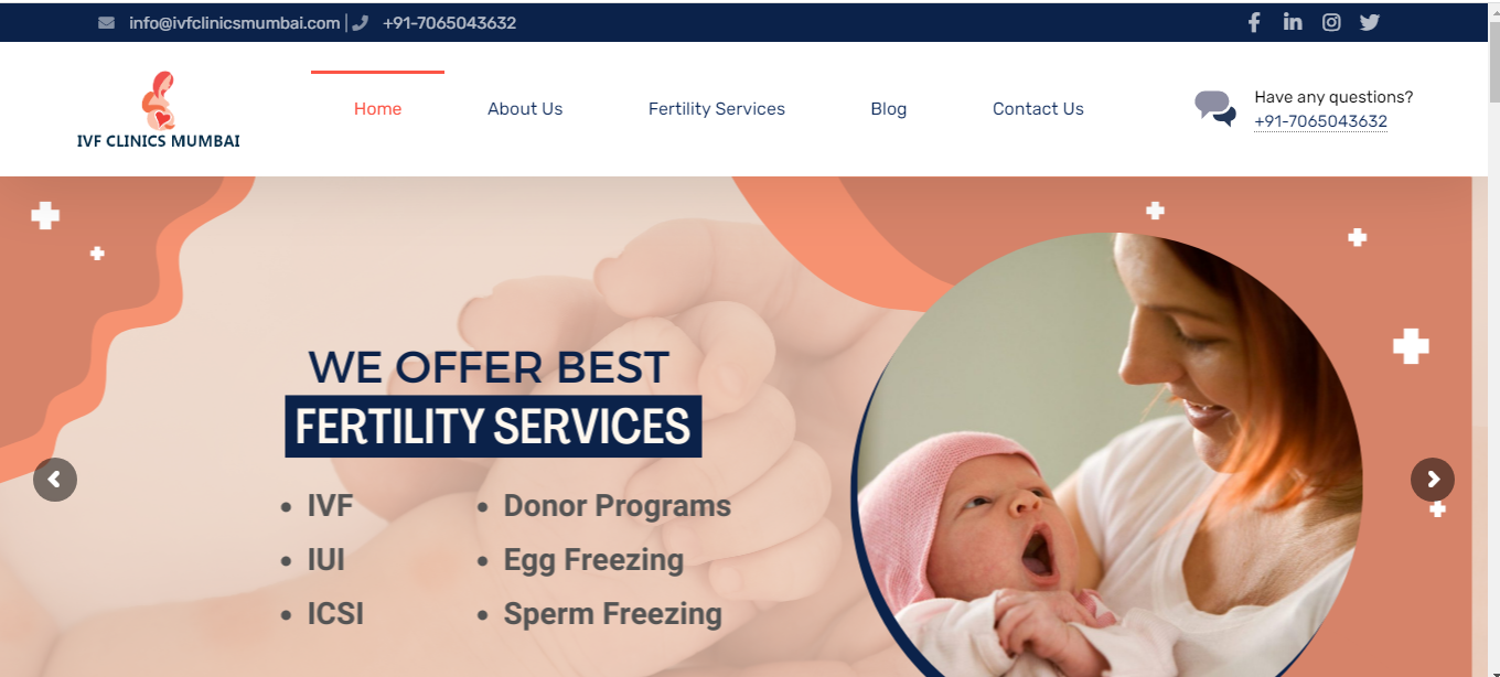 IVF Clinic Mumbai gives you solutions to your infertility problems in your parenthood journey.