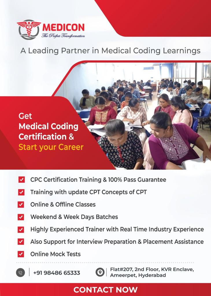 BEST MEDICAL CODING INSTITUTE IN AMEERPET HYDERABAD