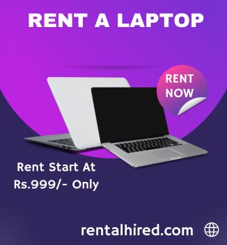 Laptop On Rent Starts At Rs.999/- Only In Mumbai