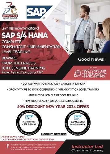 SAP S4 HANA Training and Certification. IMPLEMENTATION / CONSULTANT LEVEL TRAINING.