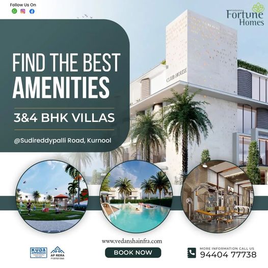 Vedansha Fortune Homes Exclusive Residences Kurnool