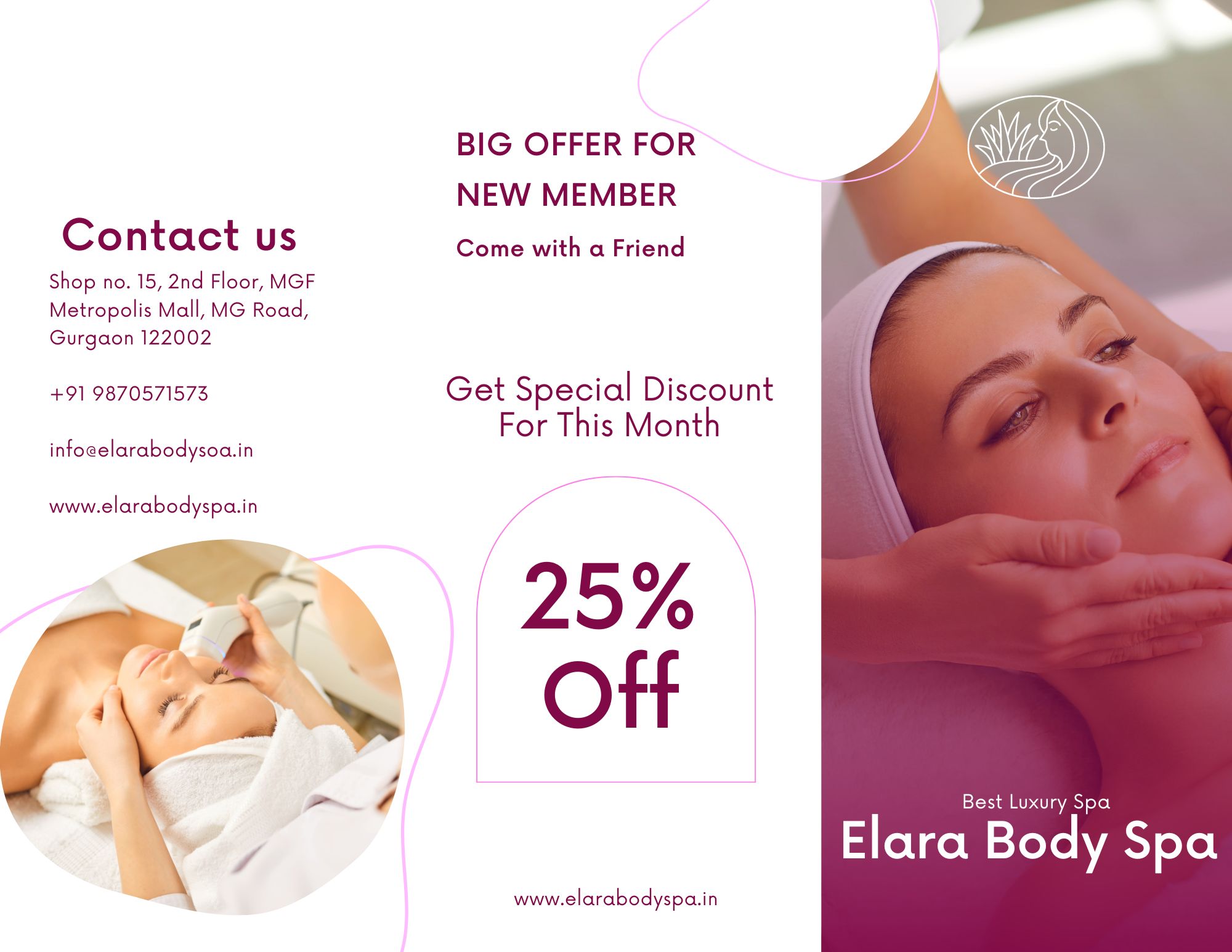 Elara Body Spa – Premier Body Massage in MGF Metropolis Mall, MG Road, Gurgaon