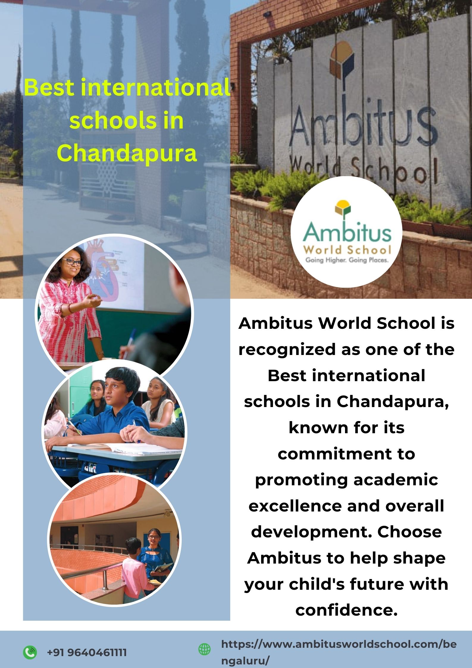 Best international schools in Chandapura | Ambitus World School