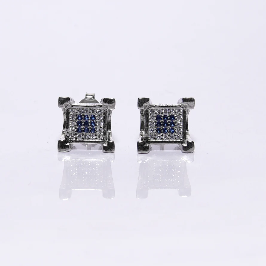 Men Silver Stud online | Silver Earring for Men | Versavia