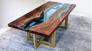 Buy Stylish Epoxy Wood Resin Furniture Online in Noida – SattvaShilp.