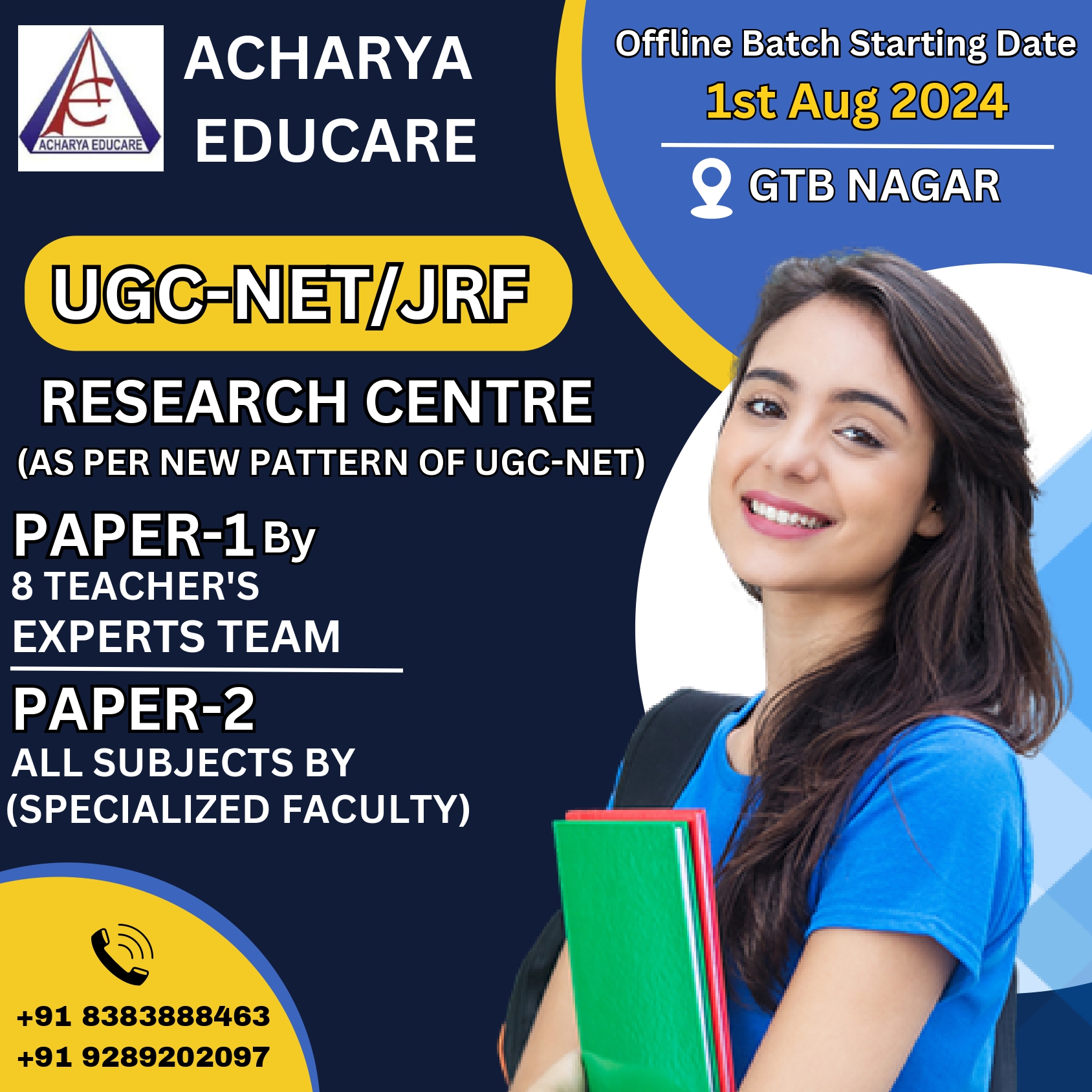 Ugc Net Jrf Coaching in delhi | Net Jrf Coaching in delhi | Acharya Educare