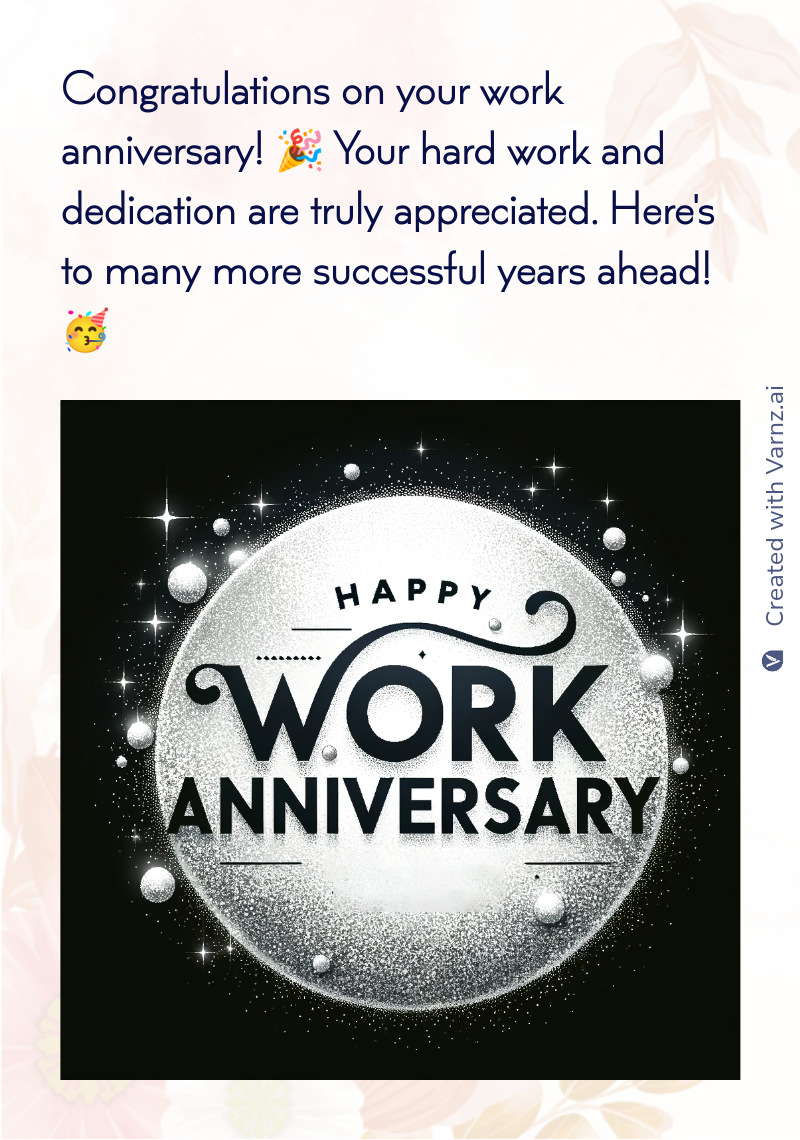 Work Anniversary Cards & Wishes – Celebrate Milestones with Everyone!