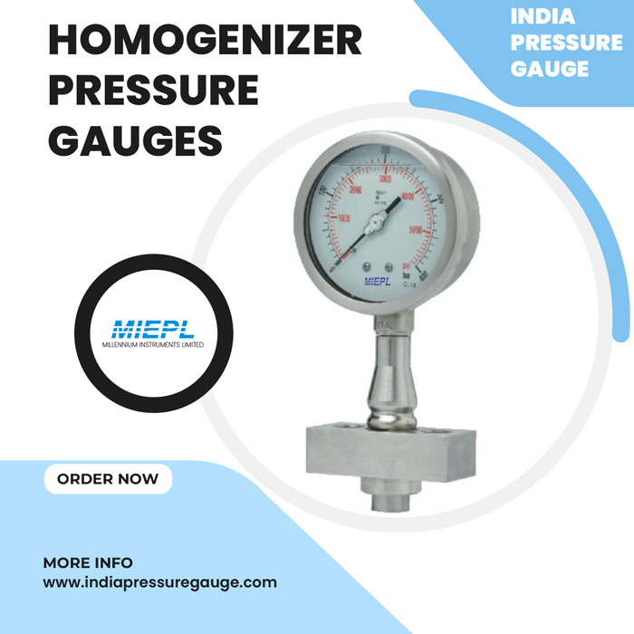 Homogenizer Pressure Gauges – Diaphragm Seal | India Pressure Gauge