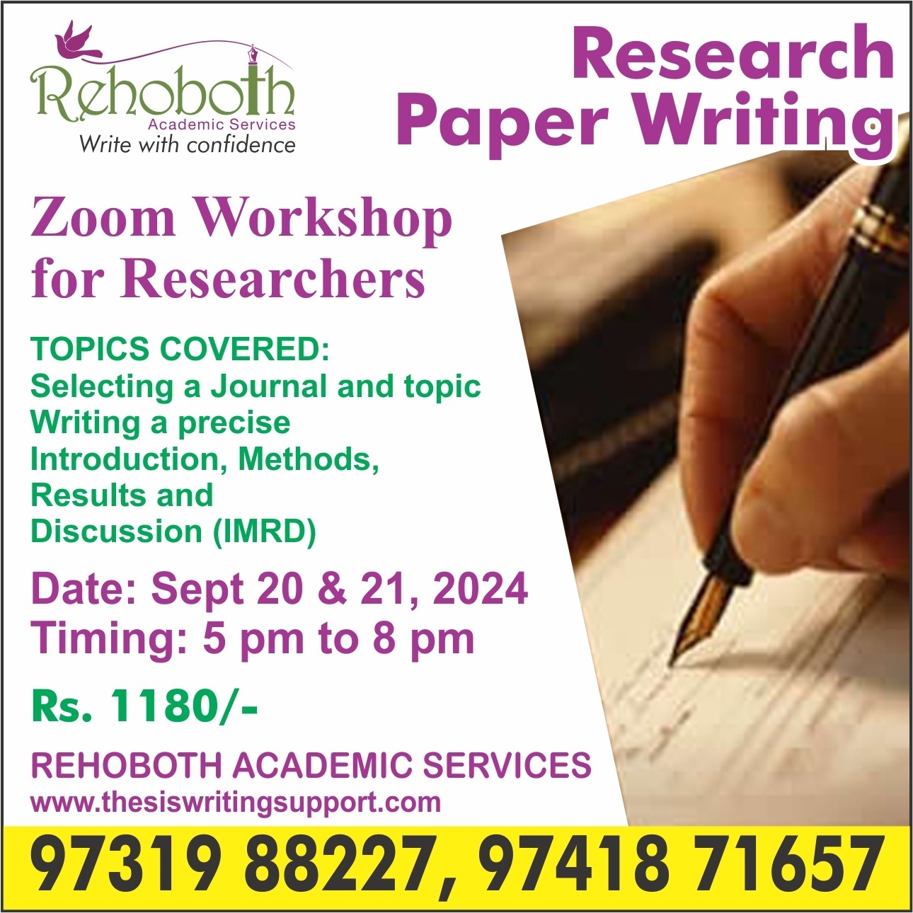 Research Paper Writing Workshop