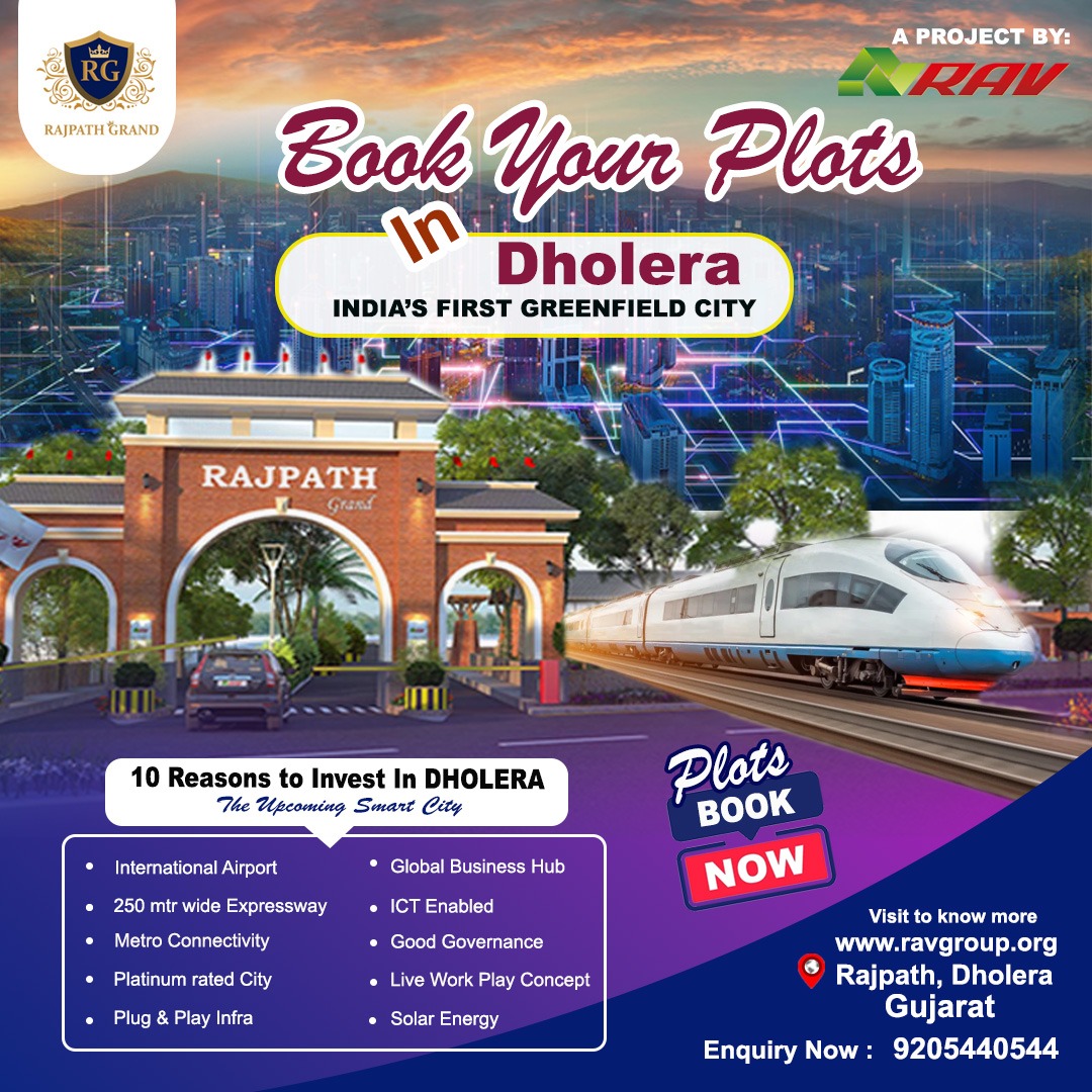 Book your plot in Dholera With RAV Group